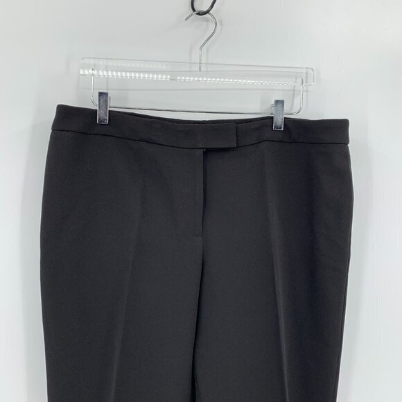Anne Klein Contour stretch Bowie pants trousers ankle black tapered leg new 16 - Picture 3 of 5